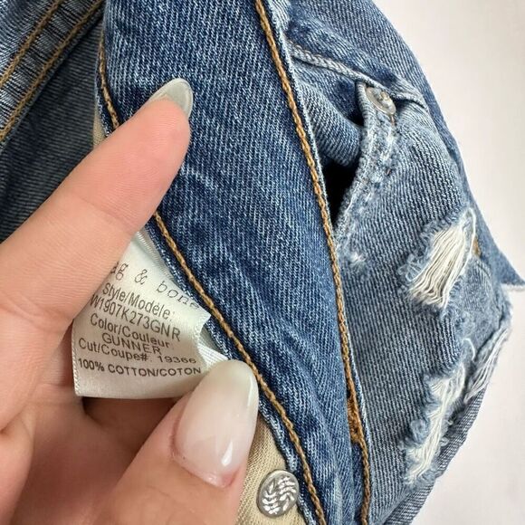 Rag & Bone Cut Off Short in Gunner - Picture 6 of 8